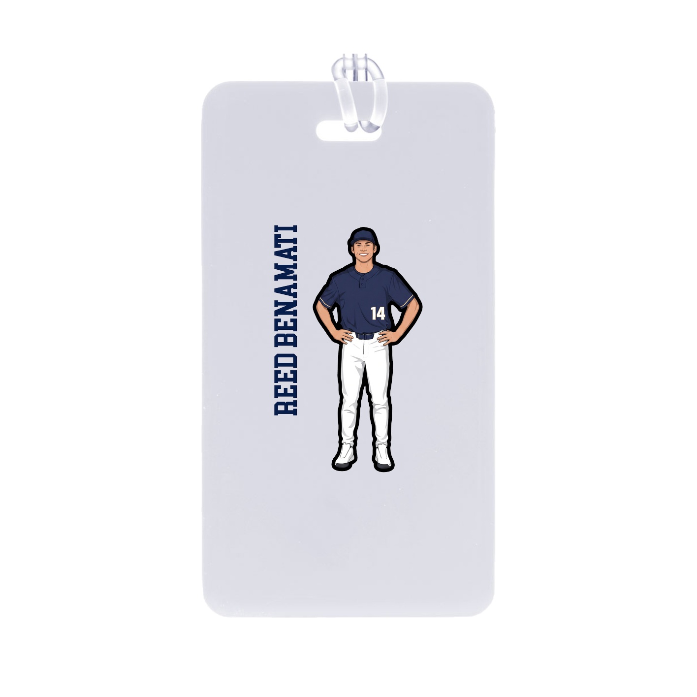Bag Tag — Name Vertical in Classic