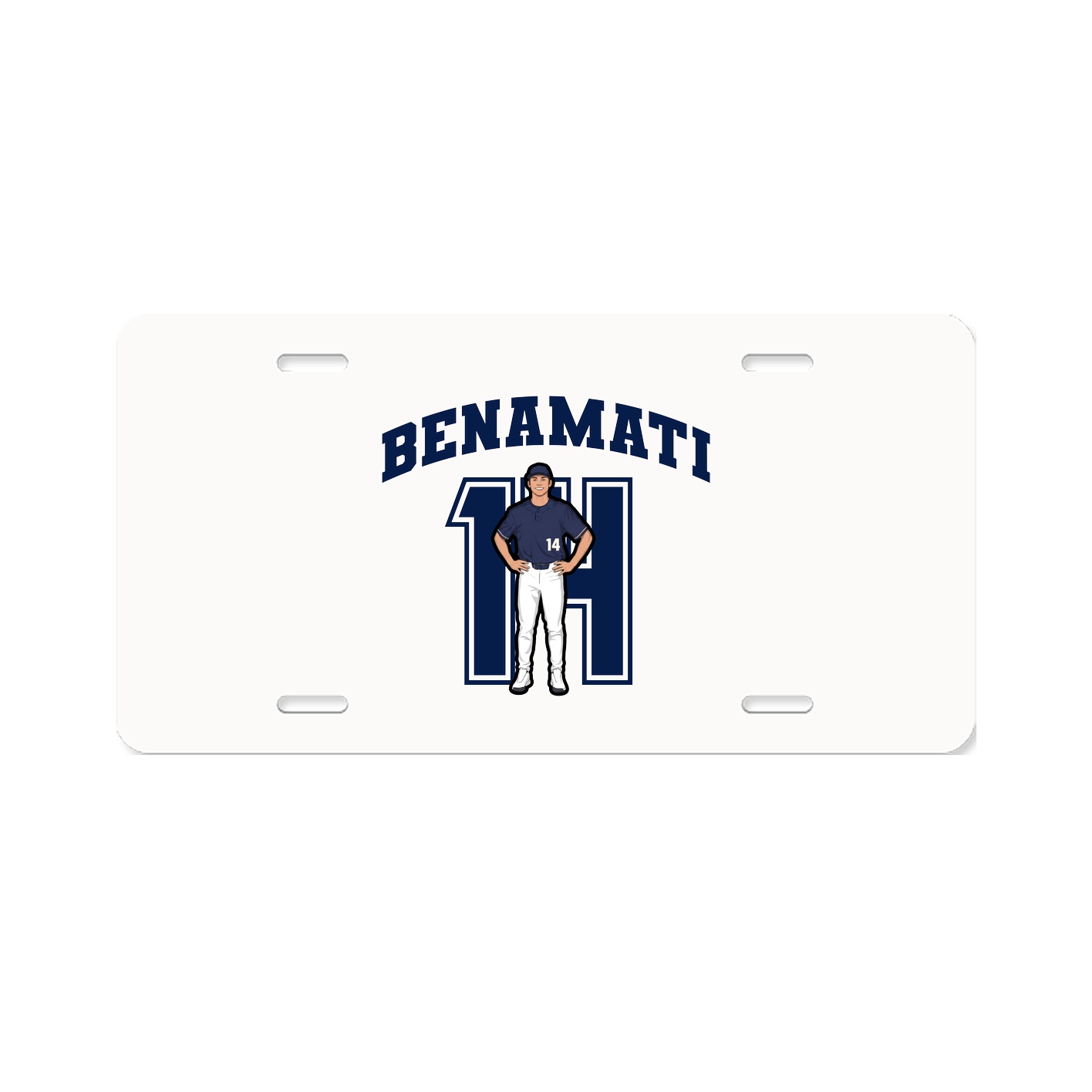 License Plate — Number in Classic