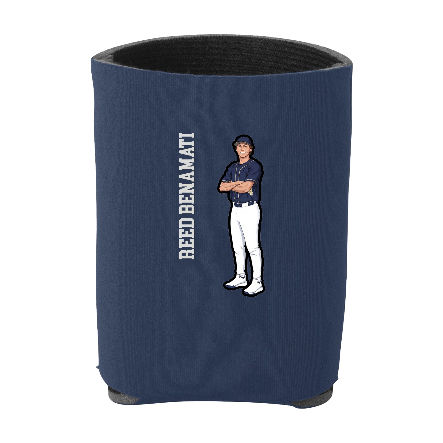 Can Holder — Name Vertical in Navy