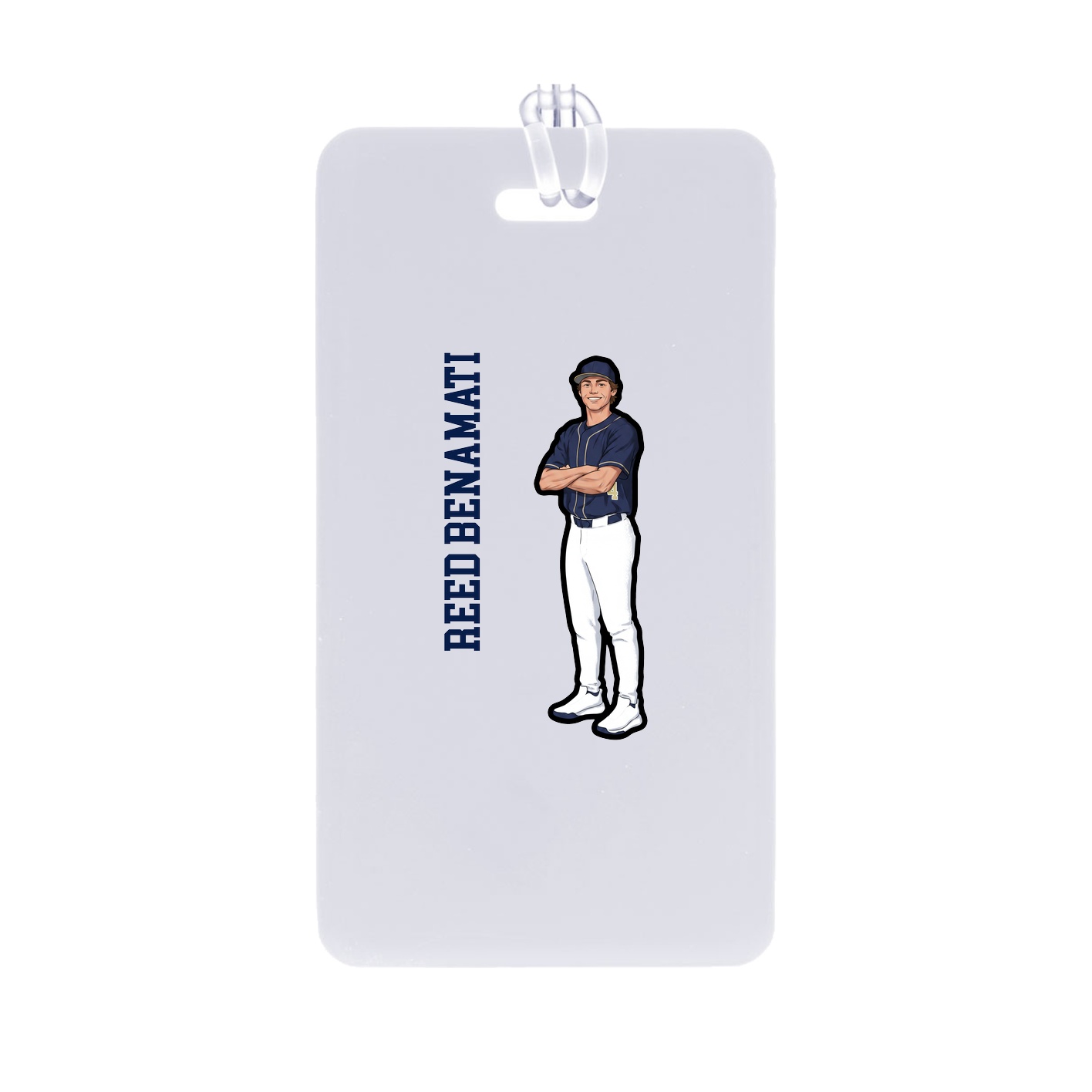 Bag Tag — Name Vertical in Classic