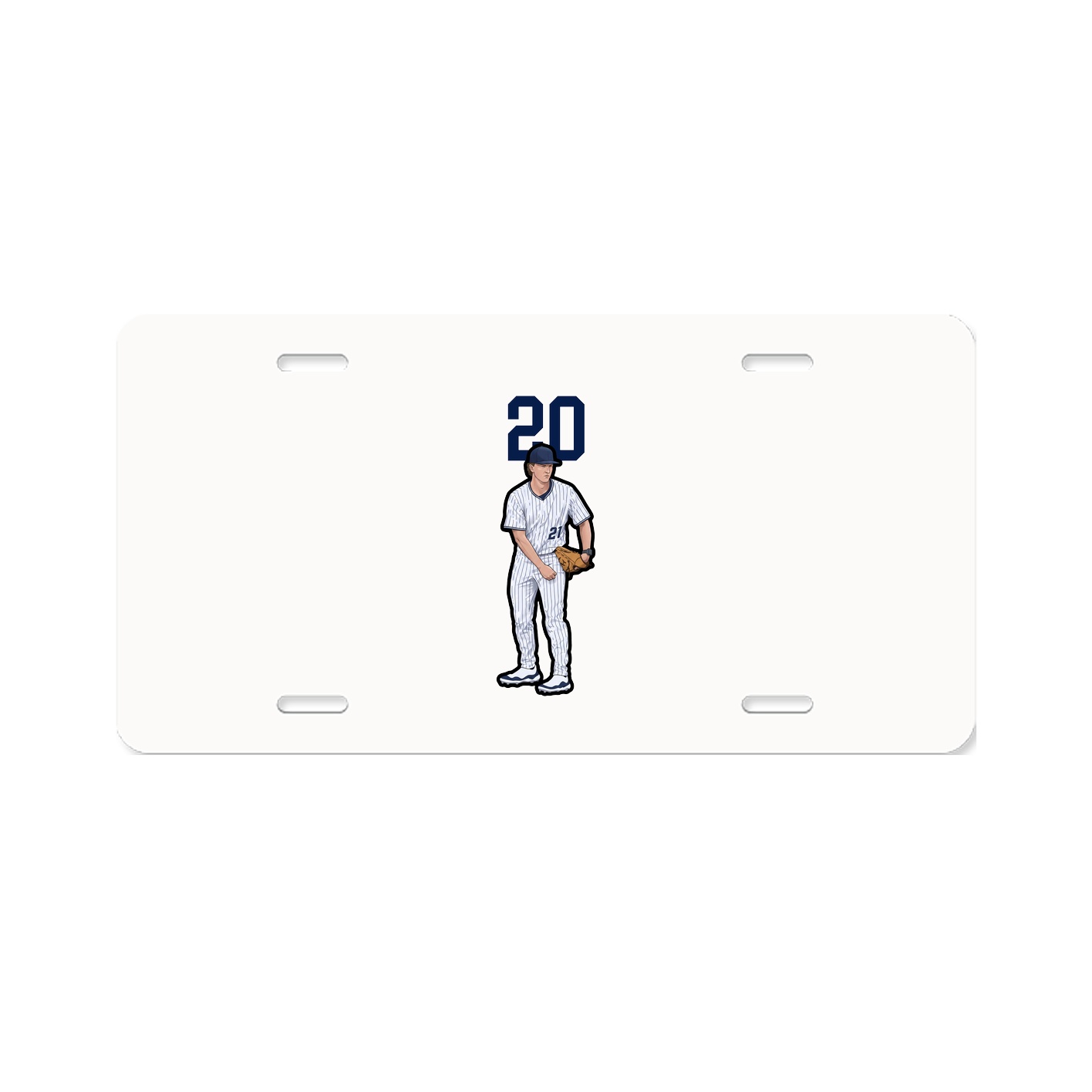 License Plate — Number Top in Classic