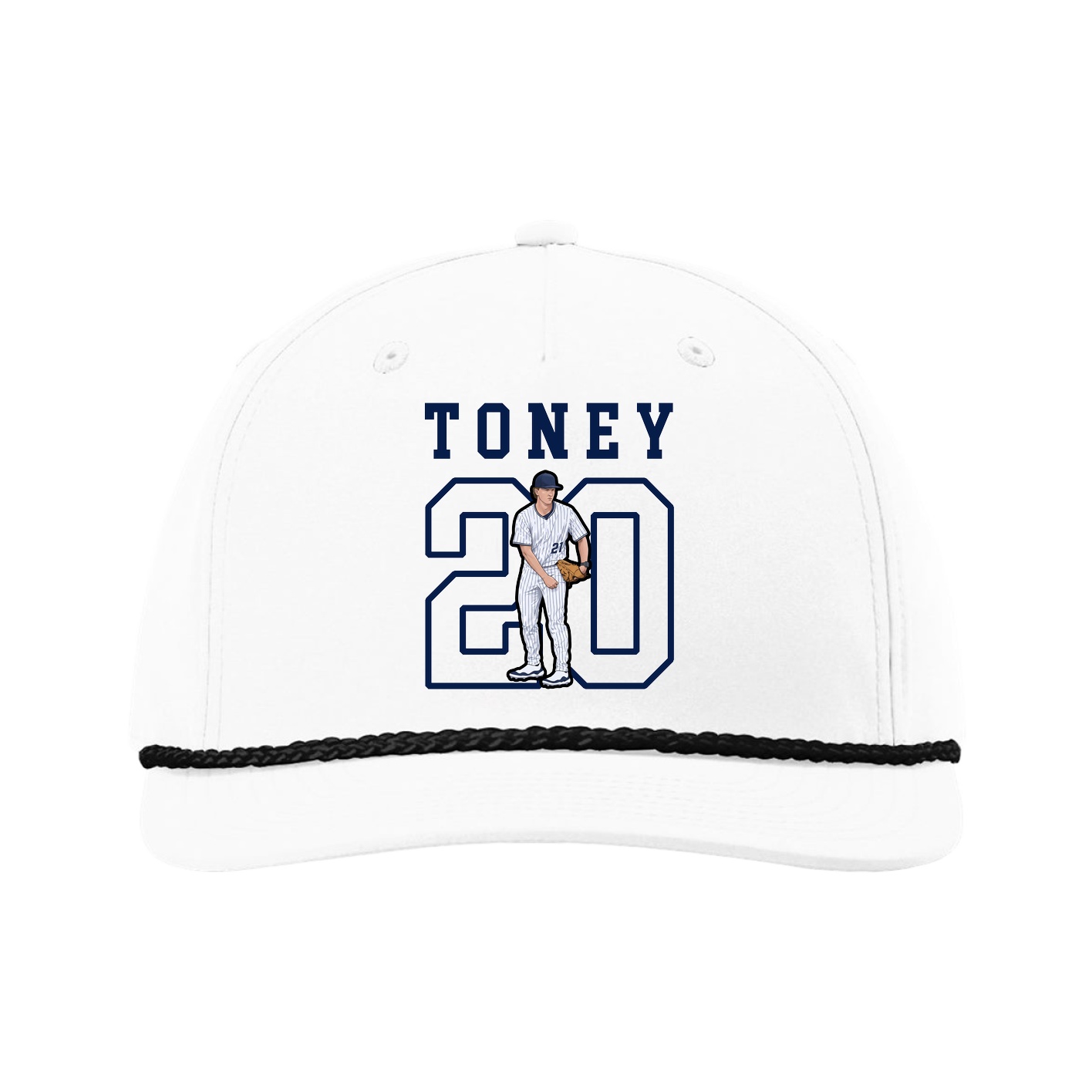 Five-Panel Classic Rope Cap — Shirsey in White