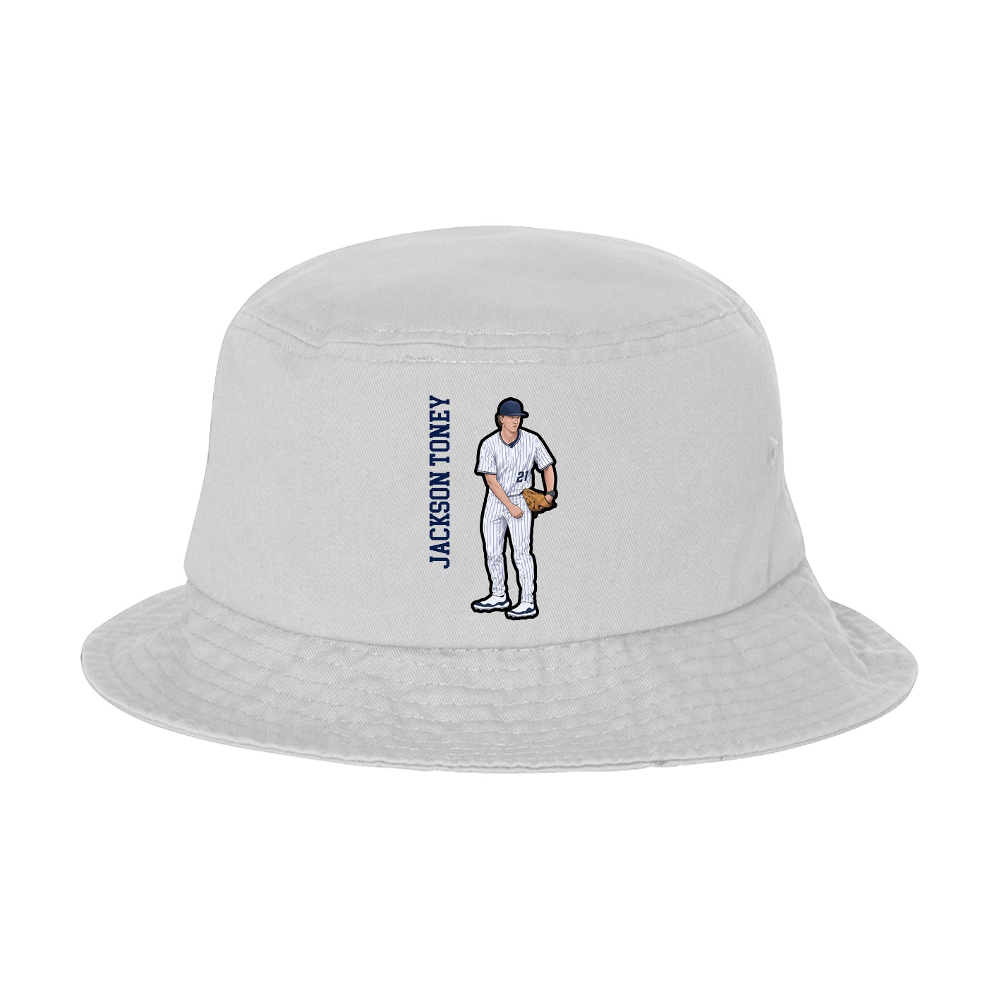 Bucket Cap — Name Vertical in White