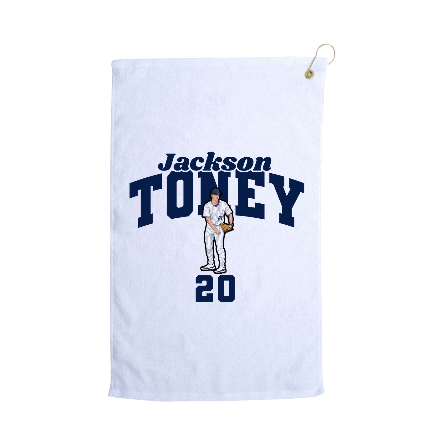 Golf Towel — Signature Arch in White