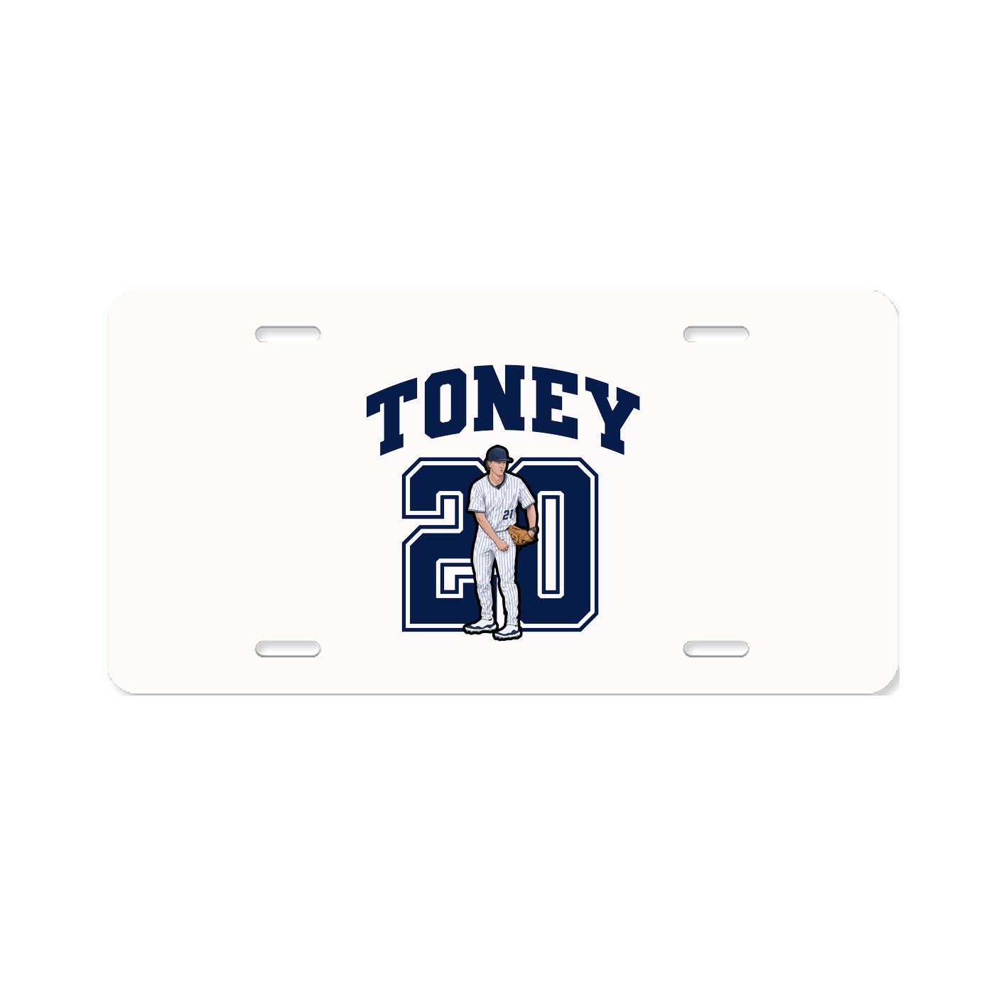 License Plate — Number in Classic