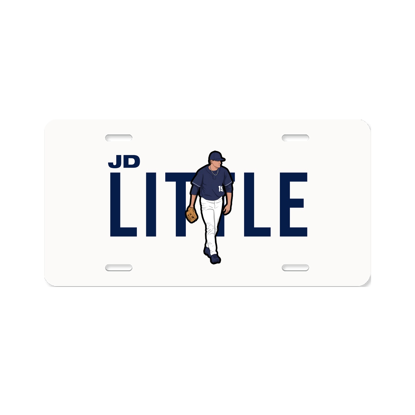 License Plate — Player Name in Classic