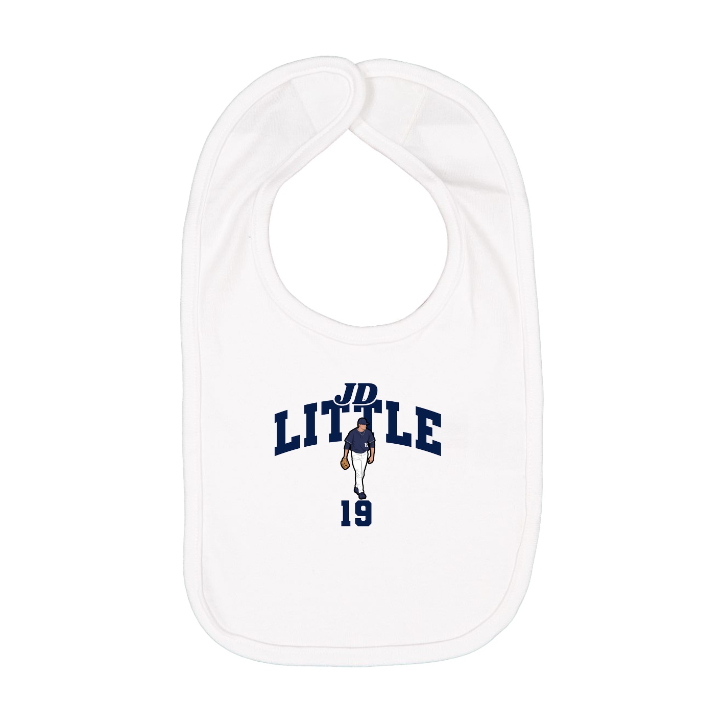 Infant Bib — Signature Arch in White