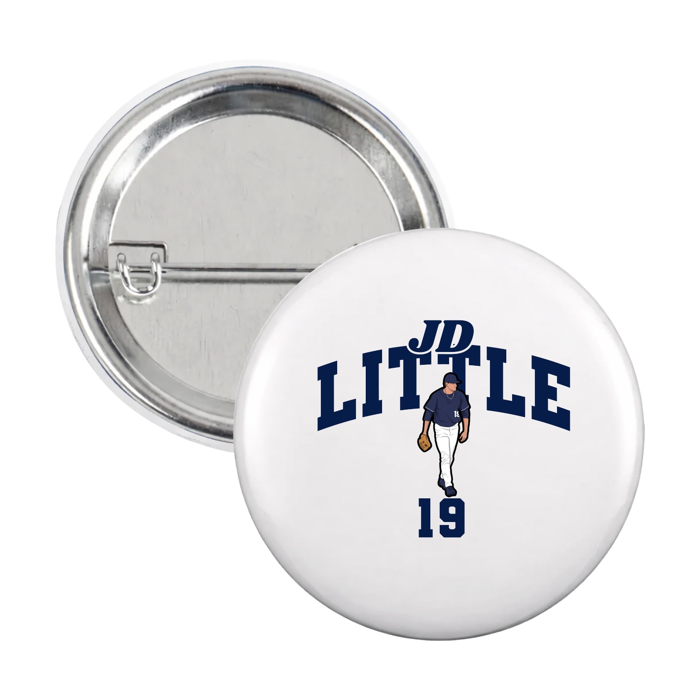 Game Day Button — Signature Arch in White