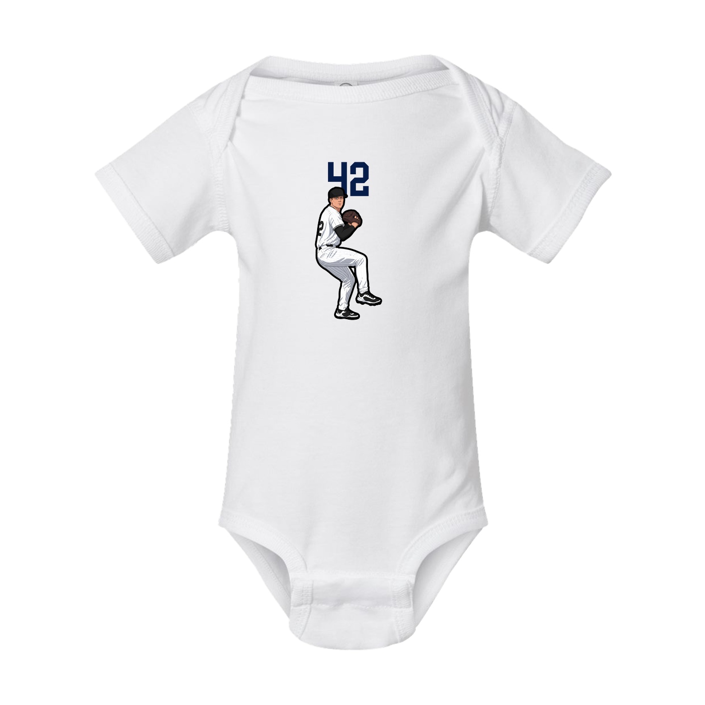 Baby Onesie — Number Top in White