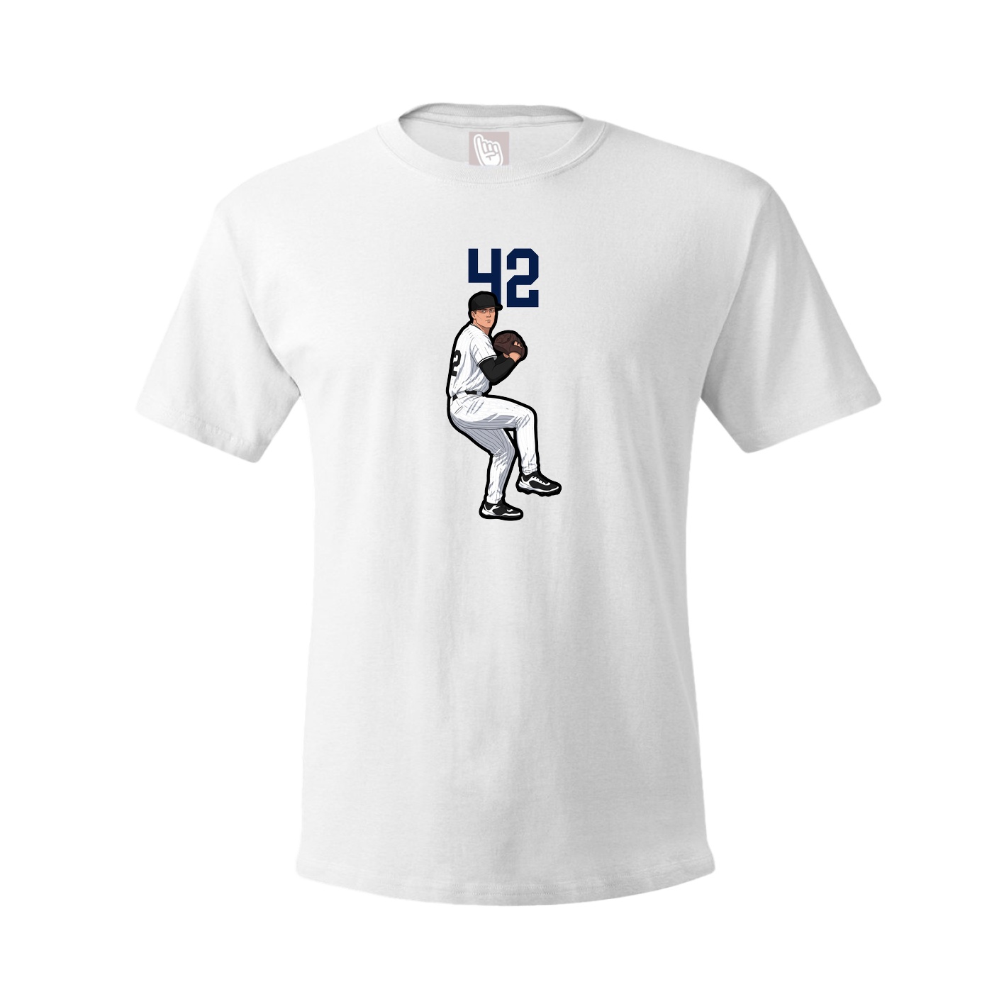 Youth Tee — Number Top in White