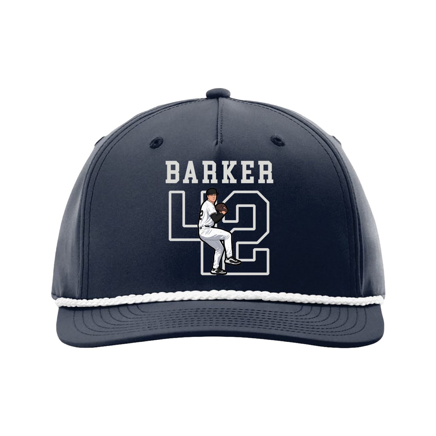 Five-Panel Classic Rope Cap — Shirsey in Navy