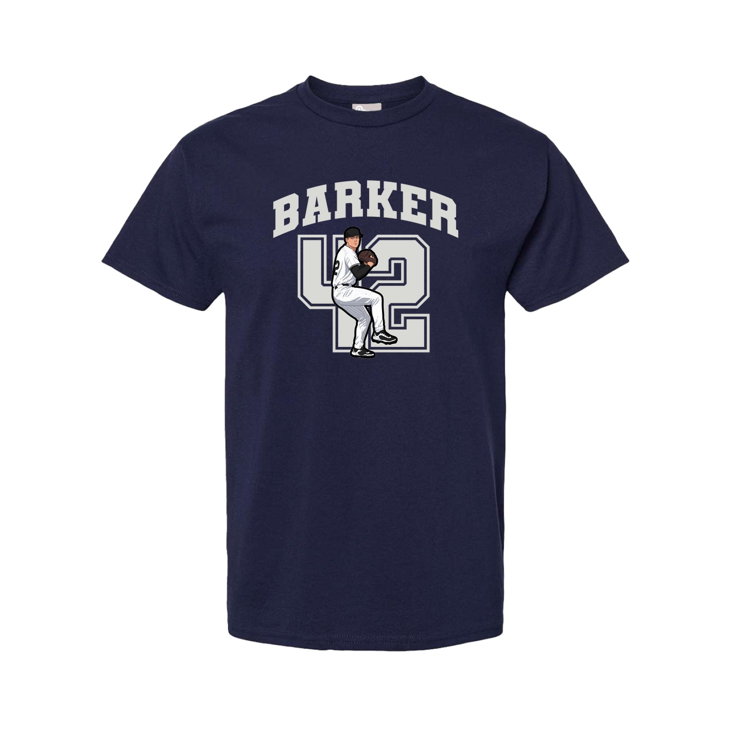 Youth Tee — Number in Navy