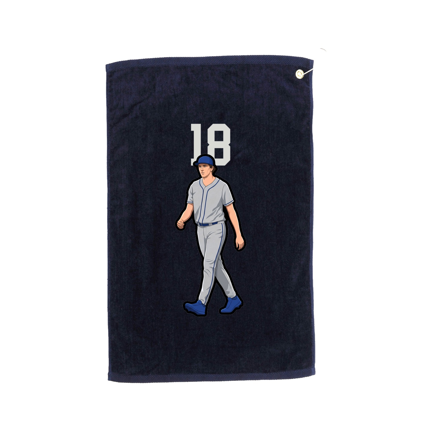 Golf Towel — Number Top in Navy