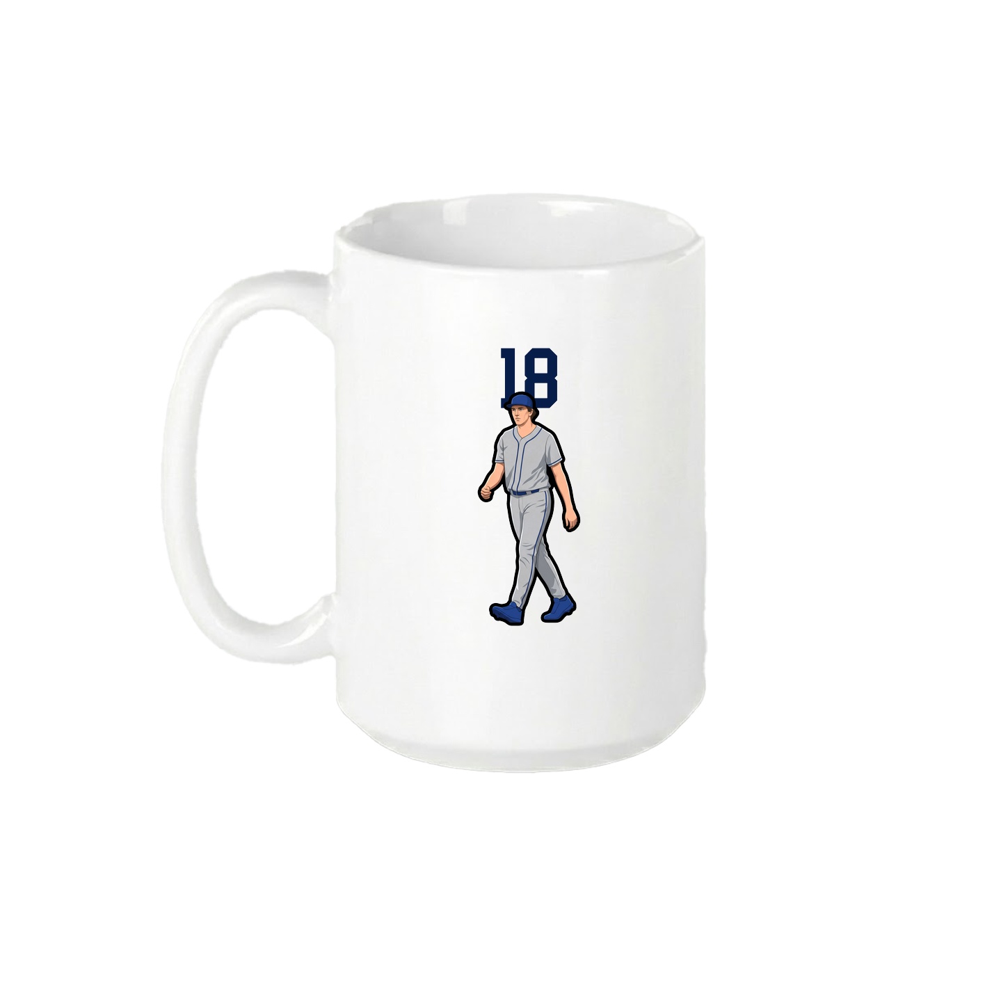 15oz Coffee Mug — Number Top in White