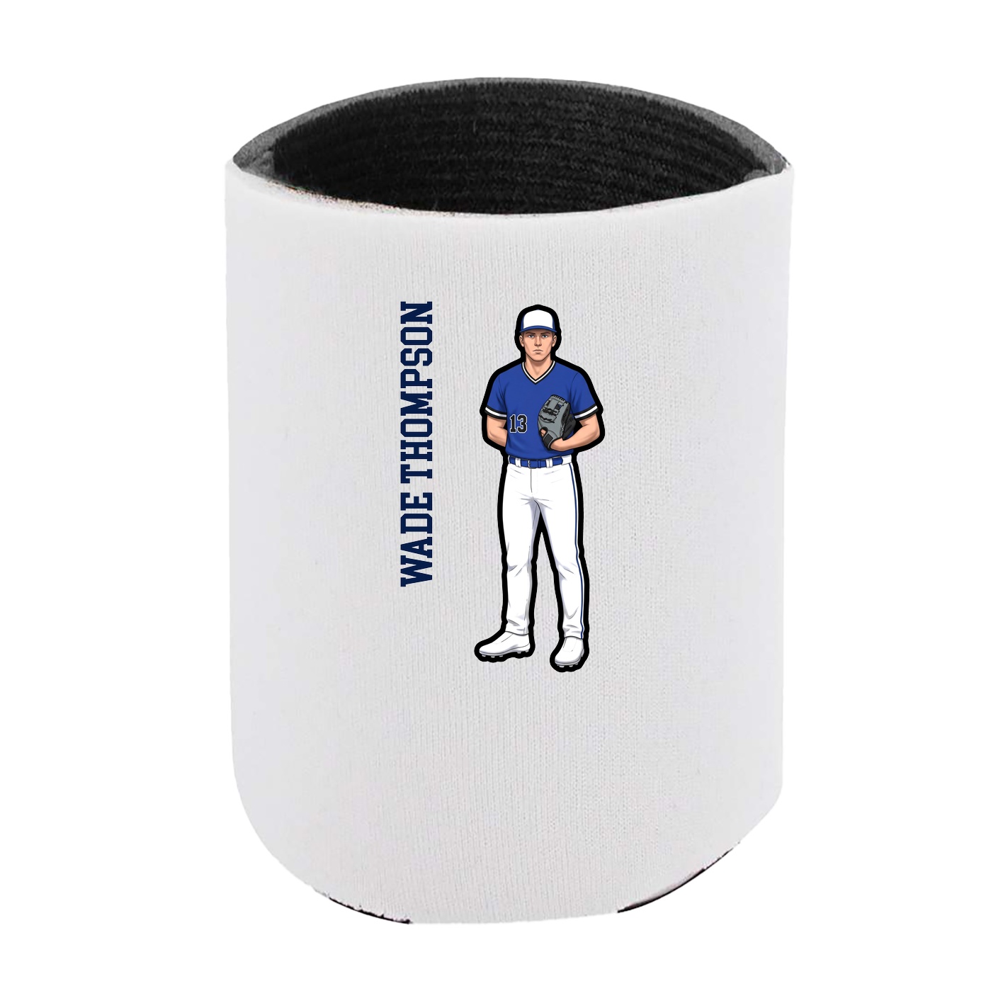 Can Holder — Name Vertical in White