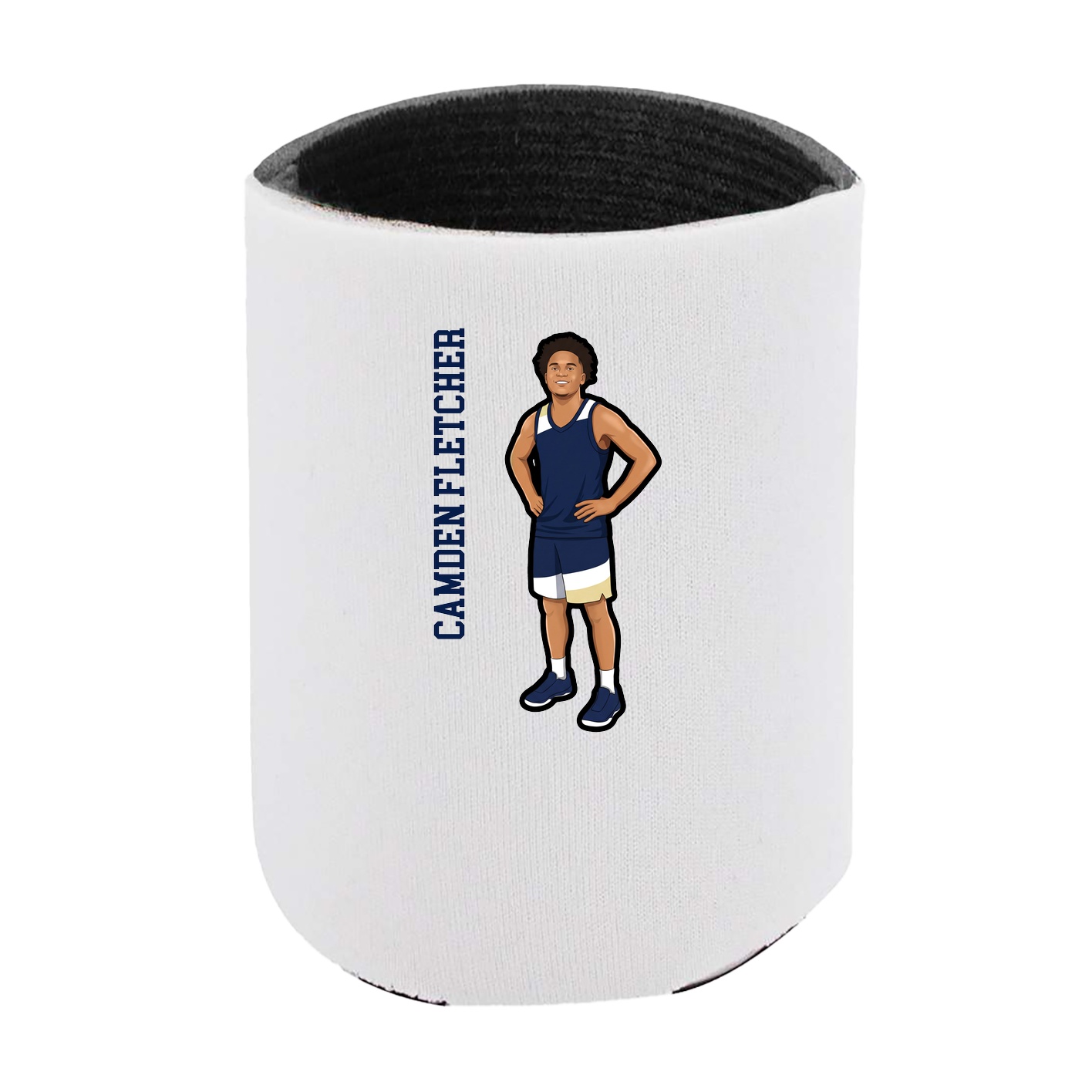 Can Holder — Name Vertical in White