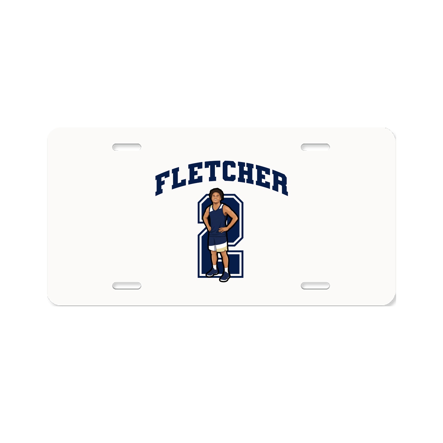 License Plate — Number in Classic
