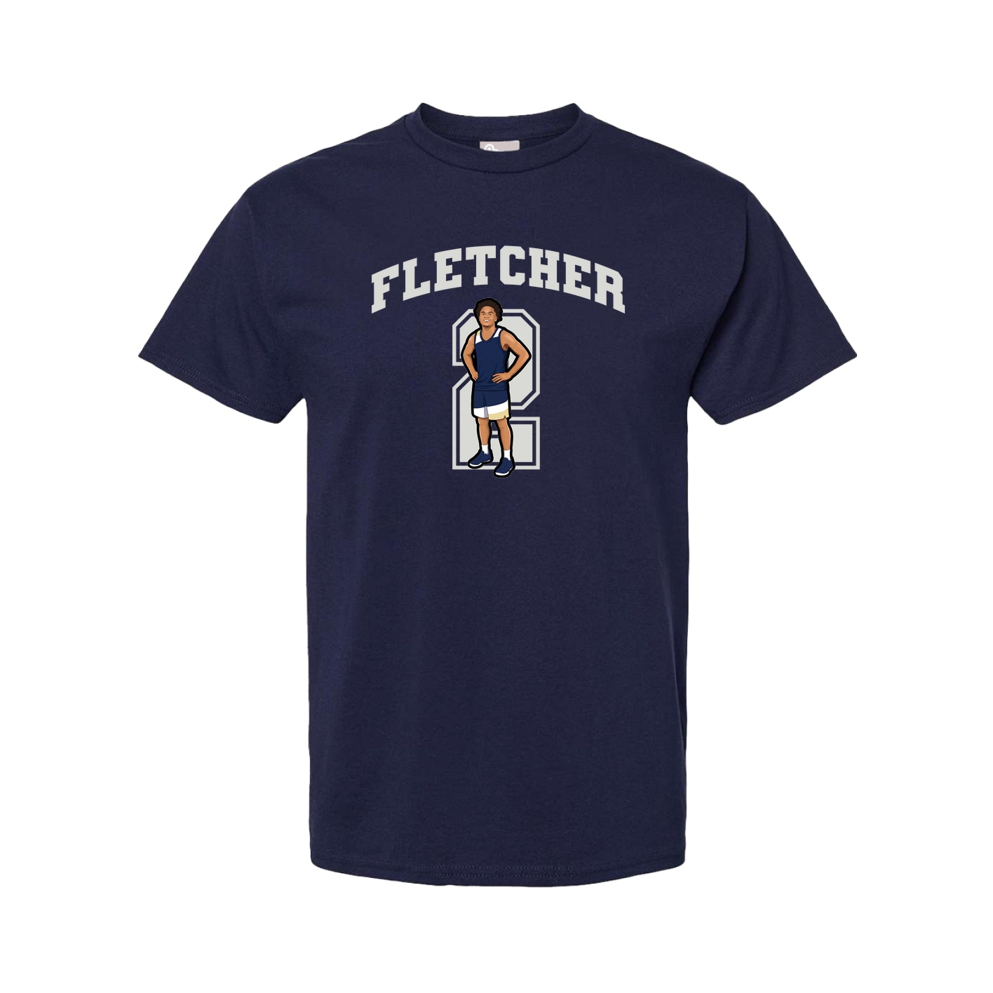 Tee — Number in Navy
