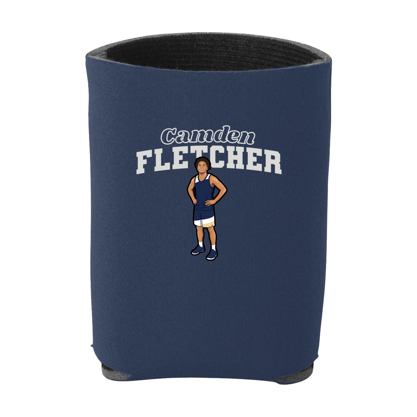 Can Holder — Name Arch in Navy