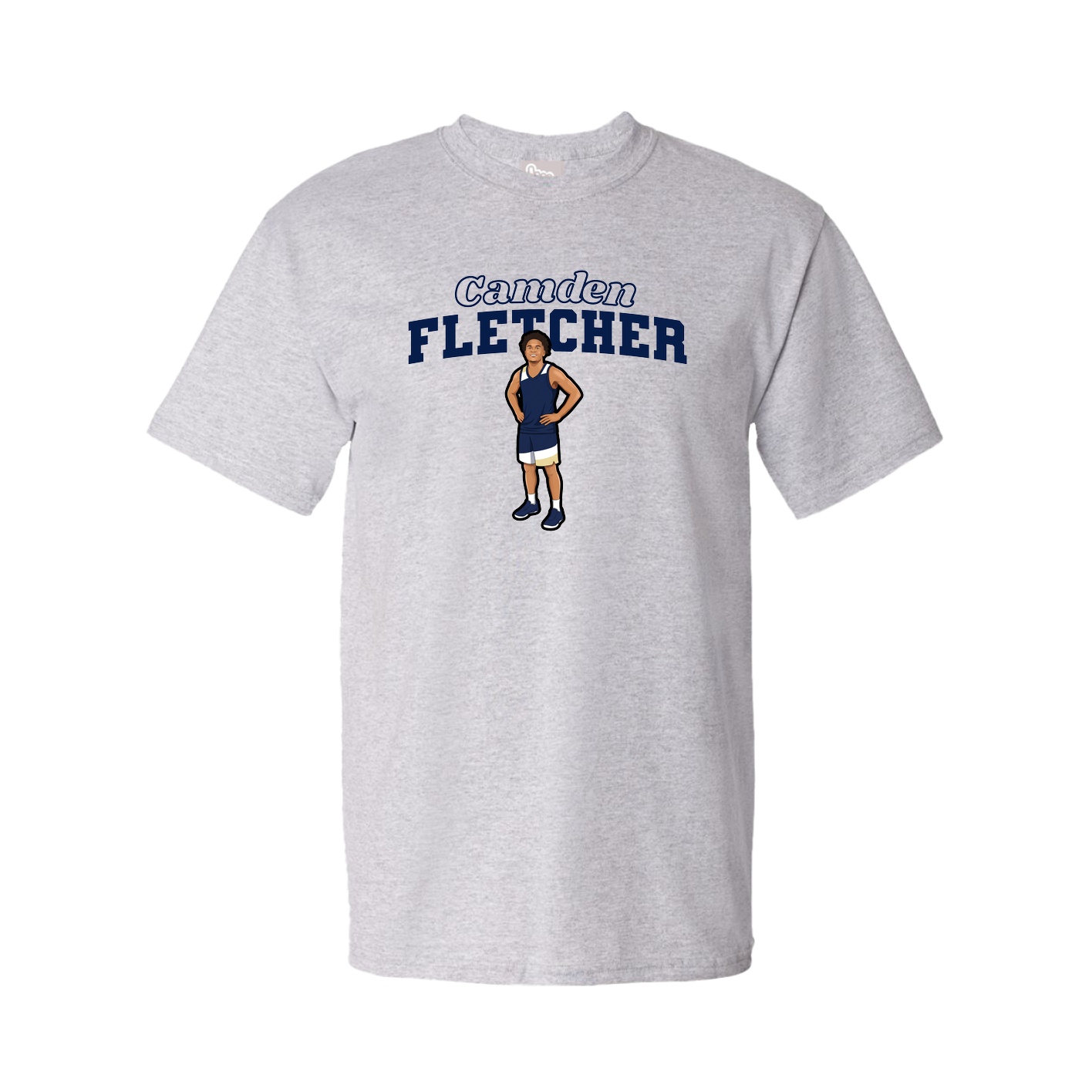 Youth Tee — Name Arch in Grey