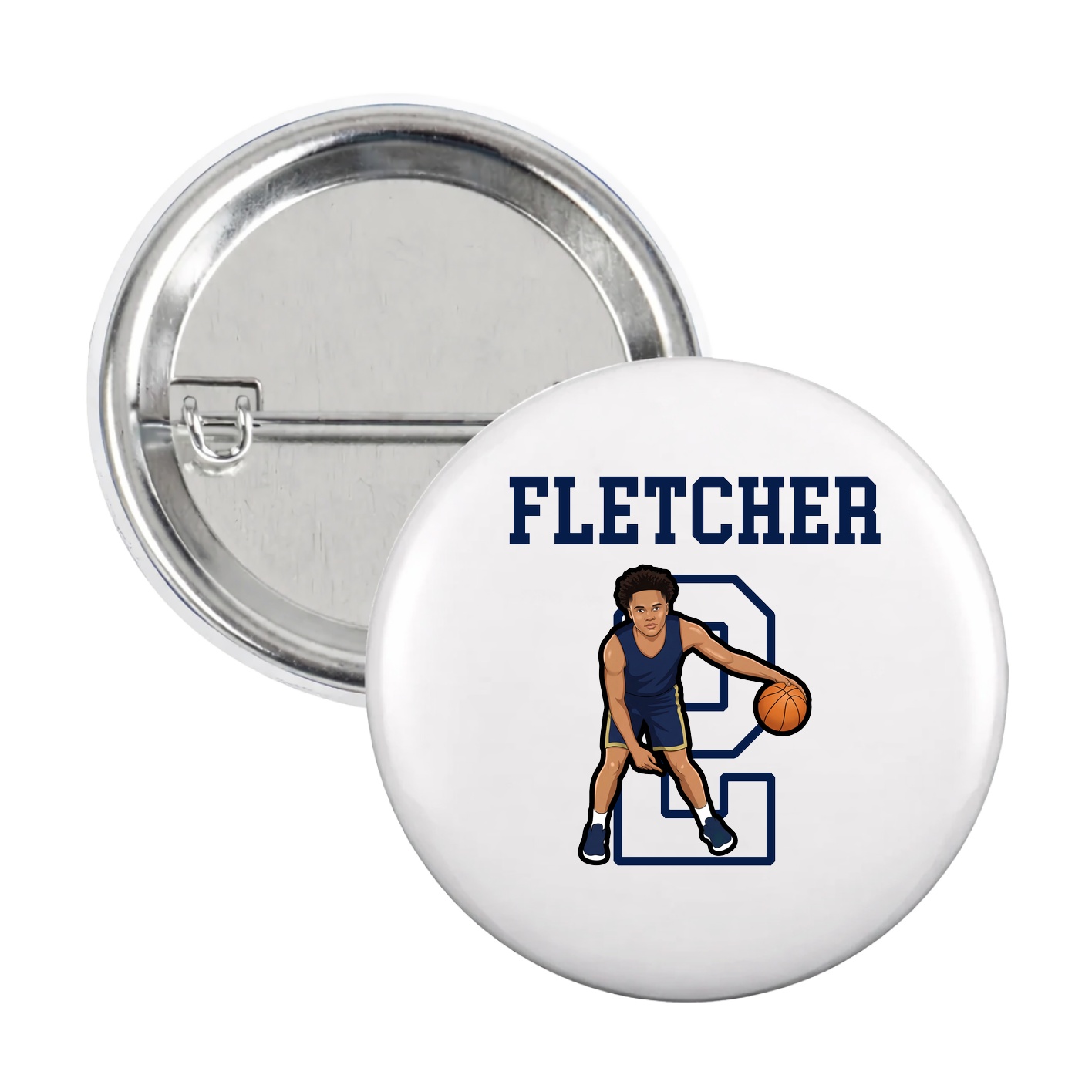 Game Day Button — Shirsey in White