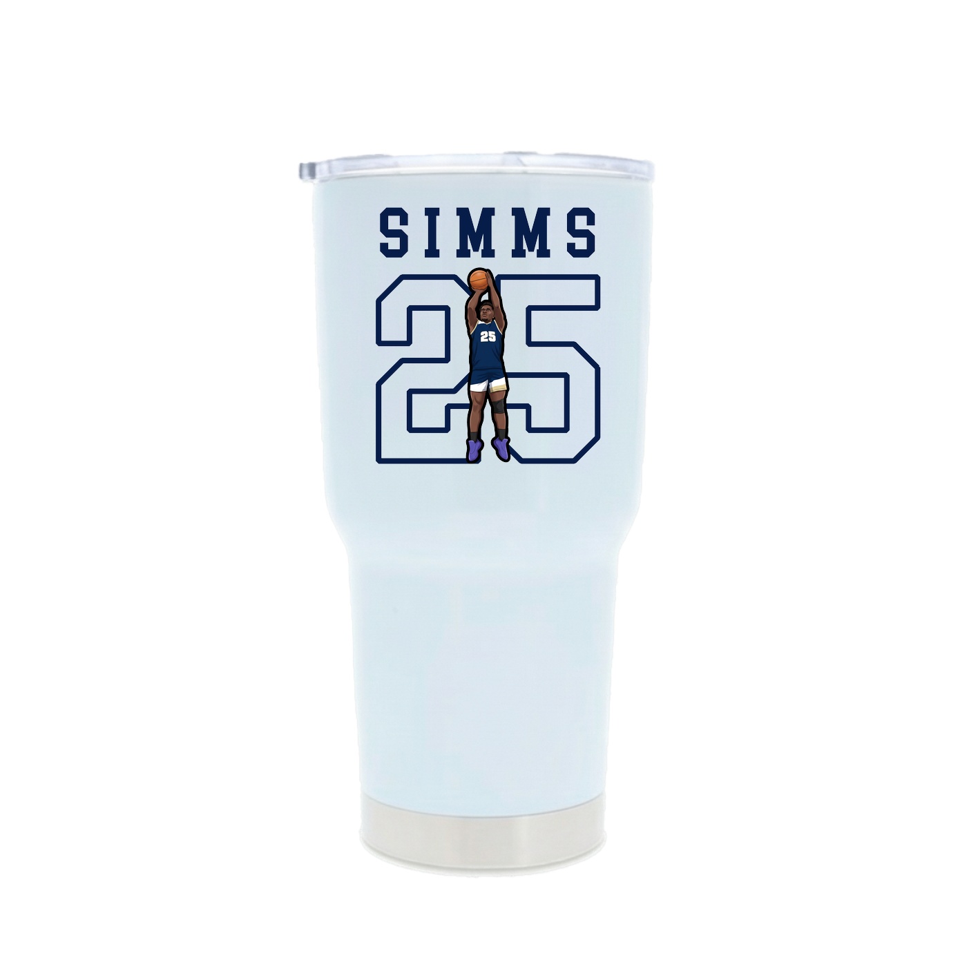 30oz Stainless Steel Tumbler — Shirsey in White