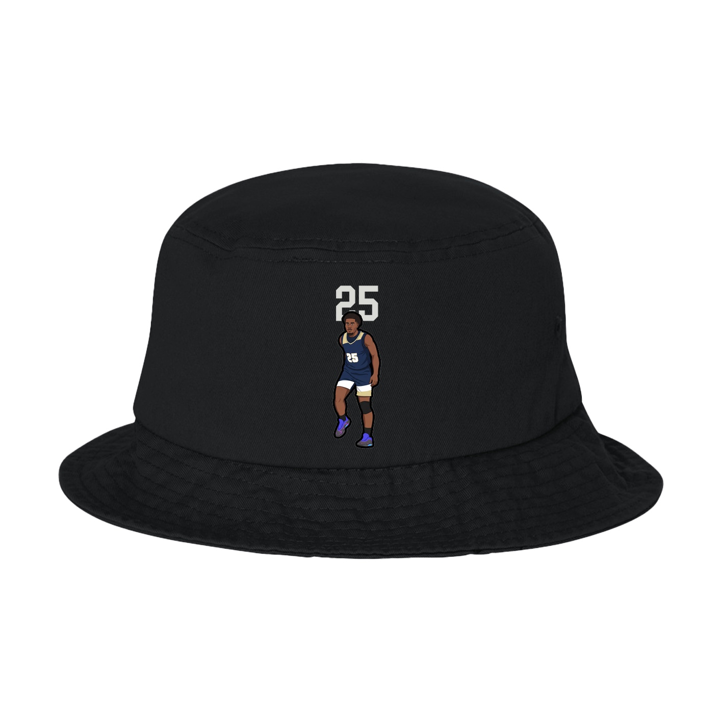 Bucket Cap — Number Top in Black
