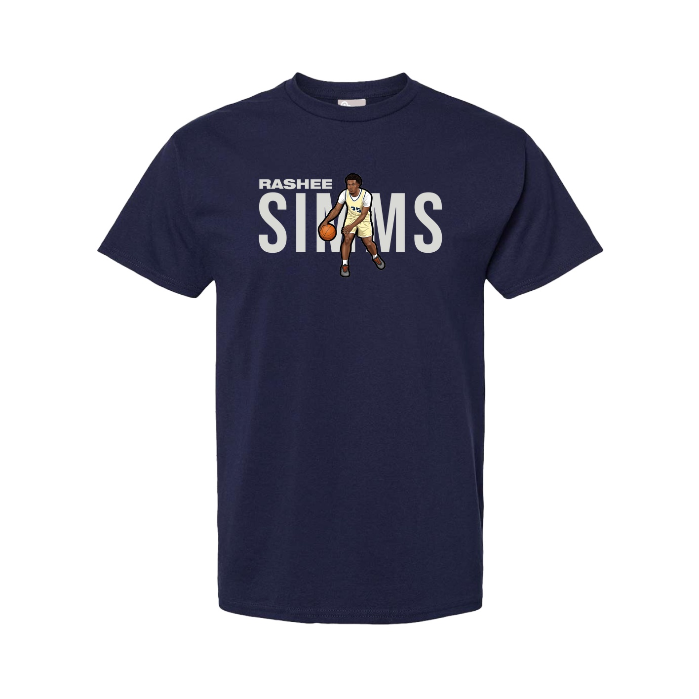 Youth Tee — Player Name in Navy