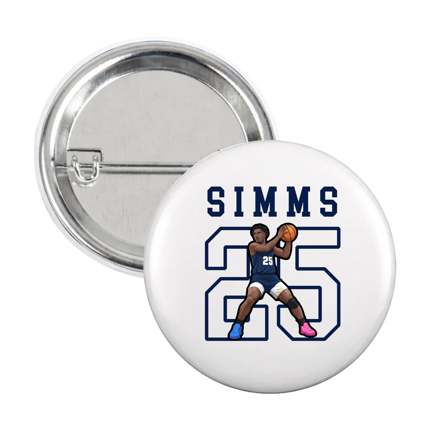 Game Day Button — Shirsey in White