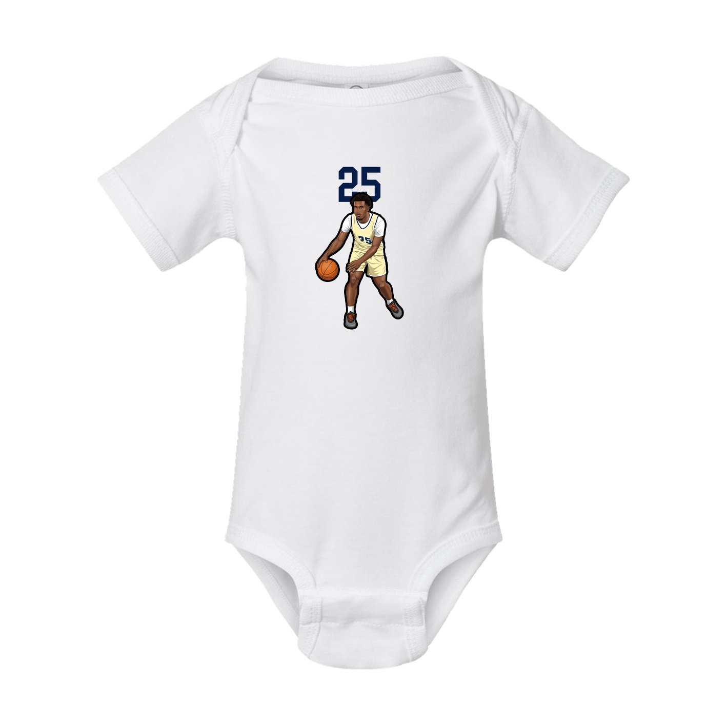 Baby Onesie — Number Top in White