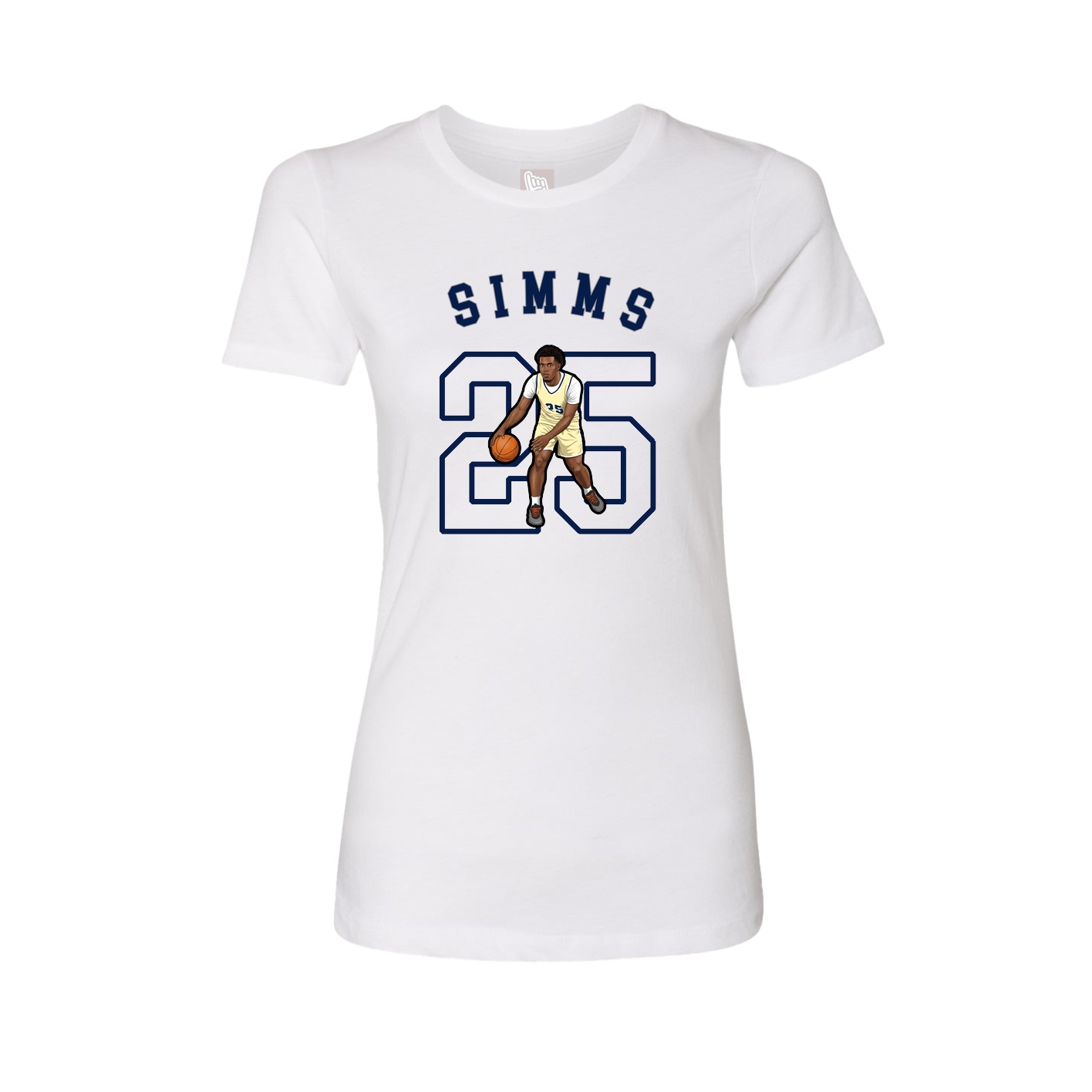 Fitted Women's Tee — Shirsey Arch in White