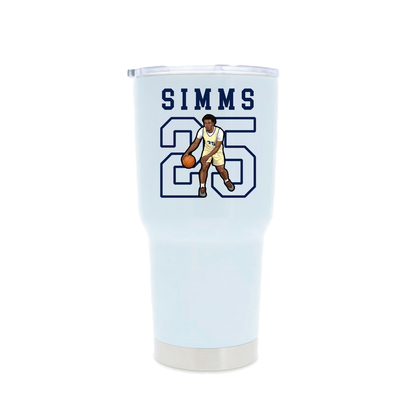 30oz Stainless Steel Tumbler — Shirsey in White