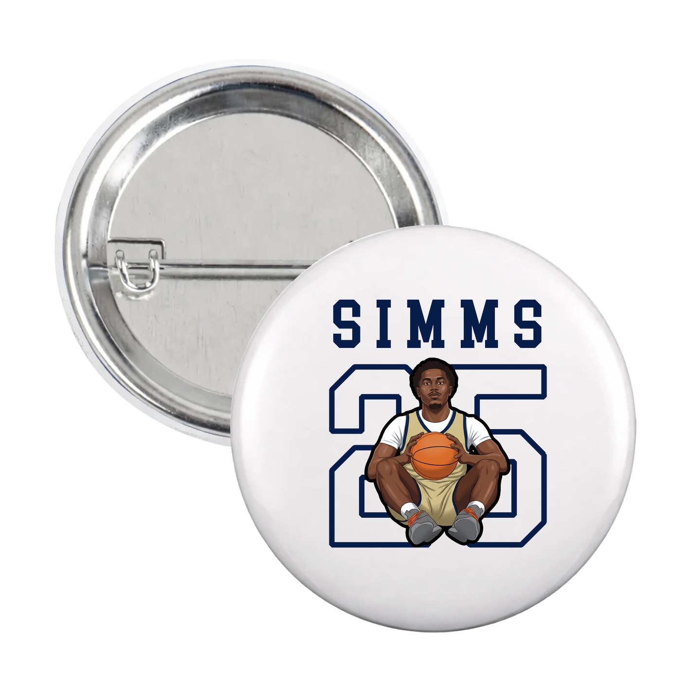 Game Day Button — Shirsey in White
