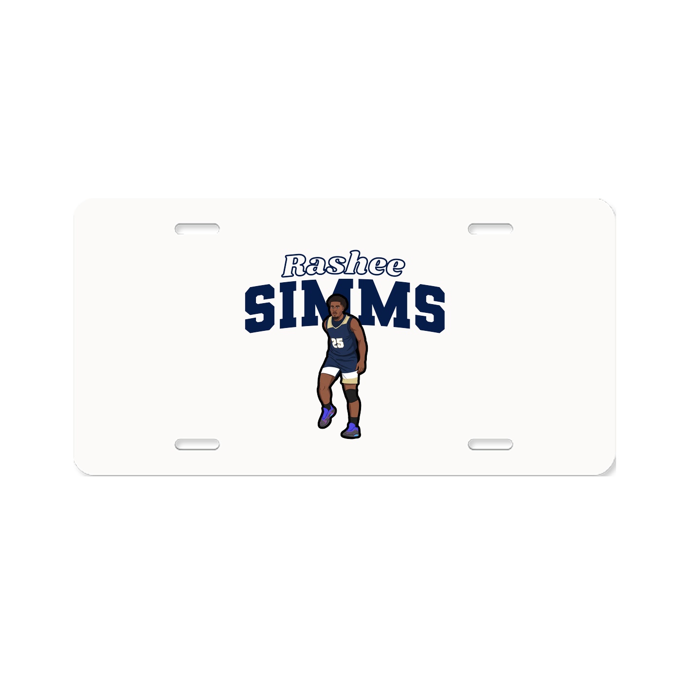 License Plate — Name Arch in Classic