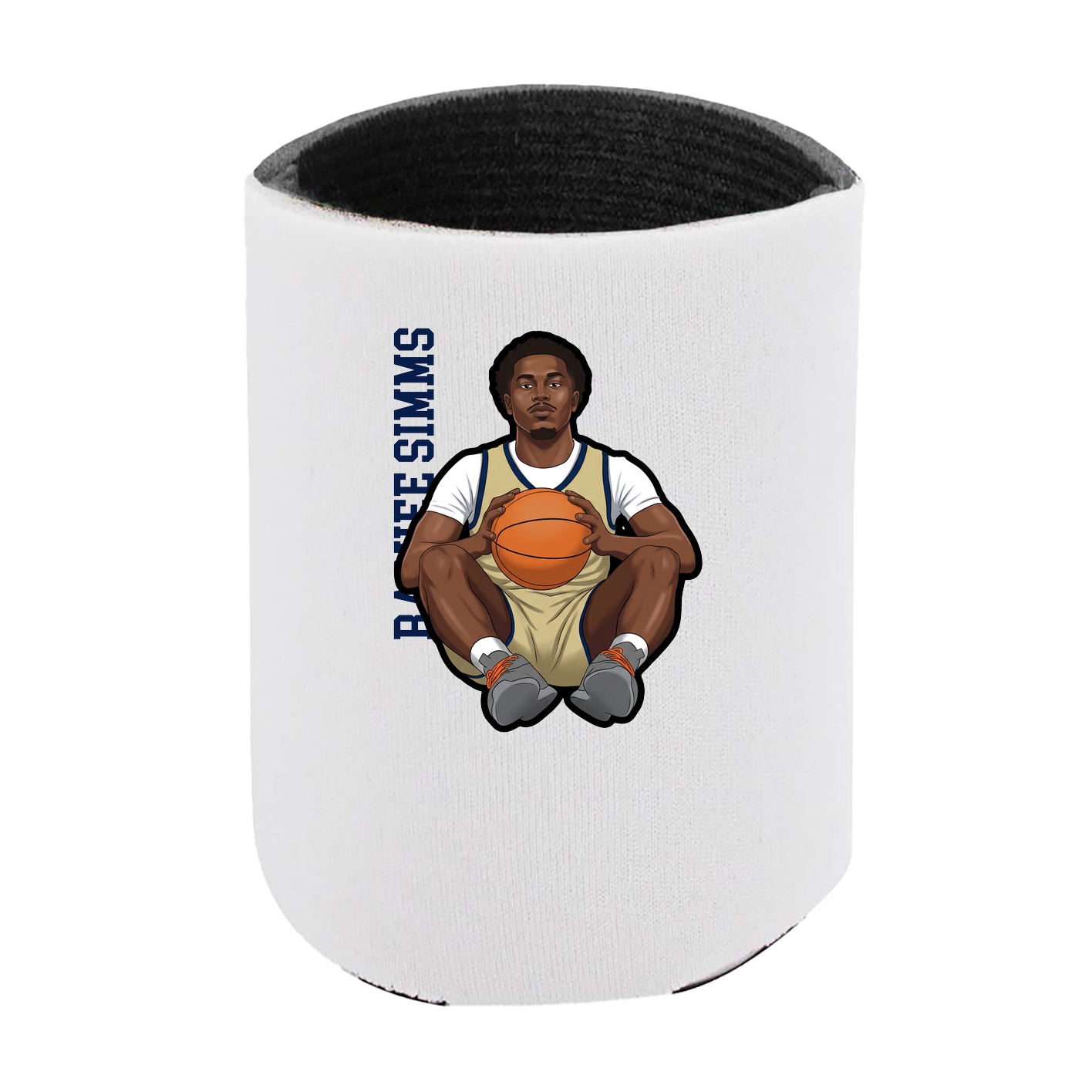 Can Holder — Name Vertical in White