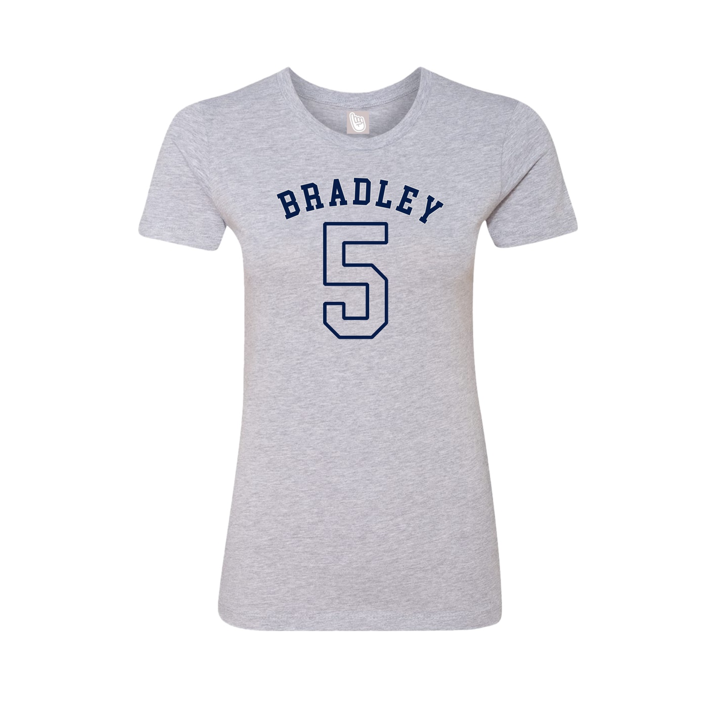 Fitted Women's Tee — Shirsey Arch in Grey