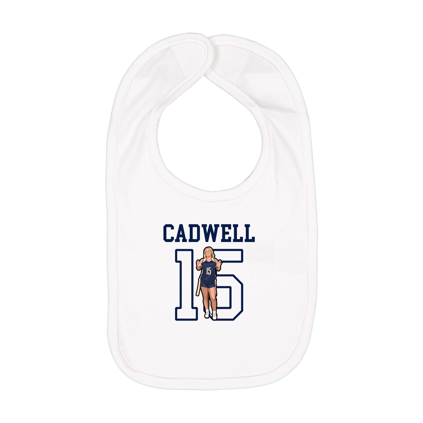 Infant Bib — Shirsey in White
