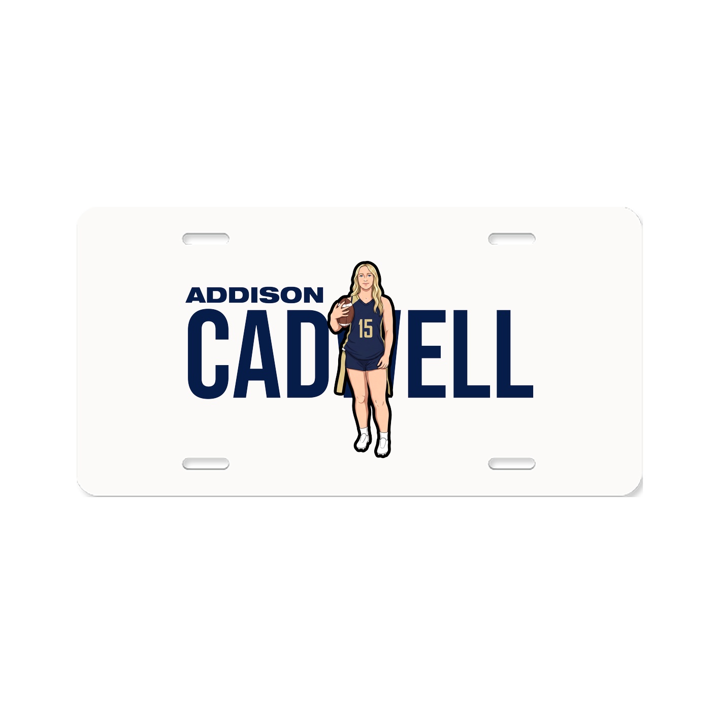 License Plate — Player Name in Classic