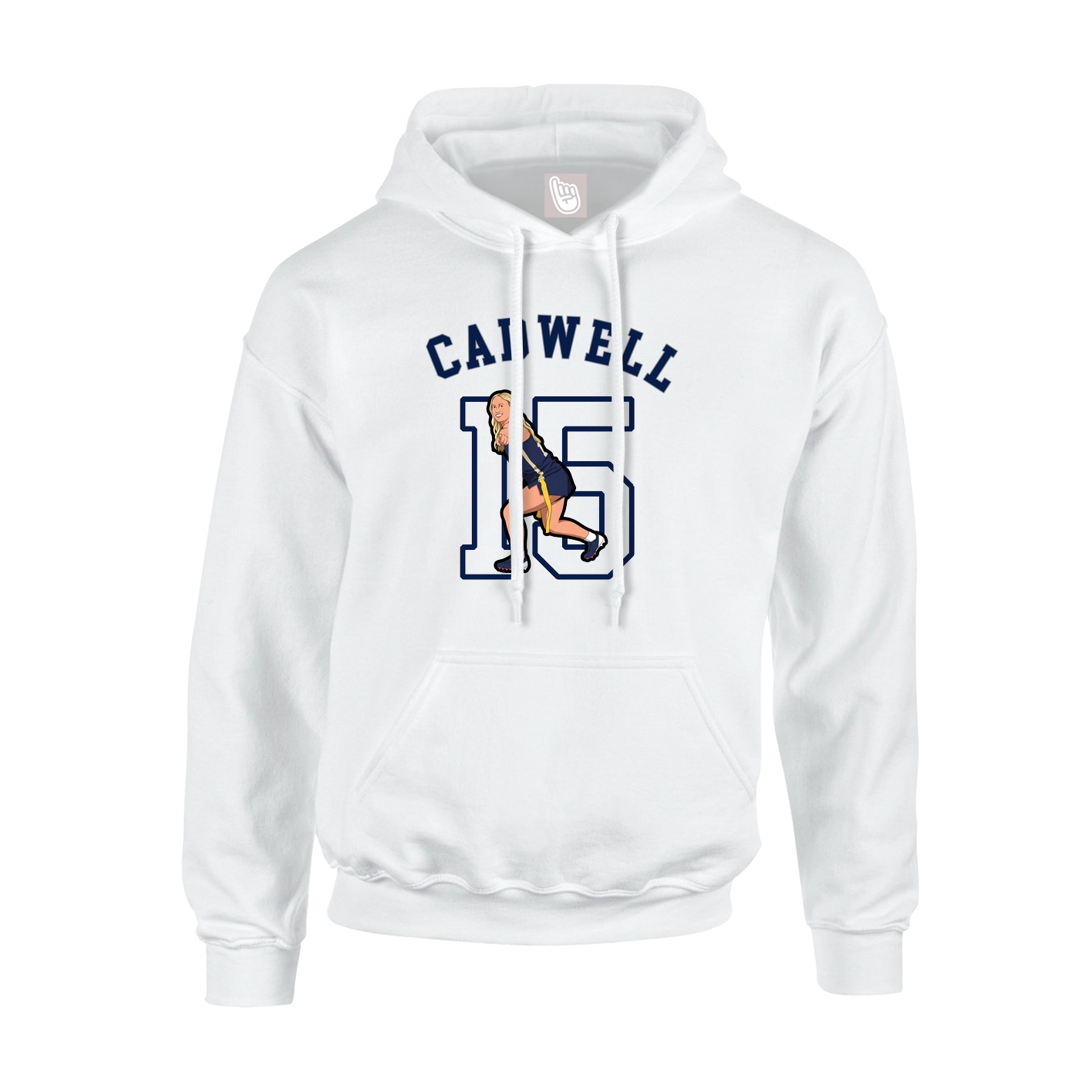 Youth Hoodie — Shirsey Arch in White