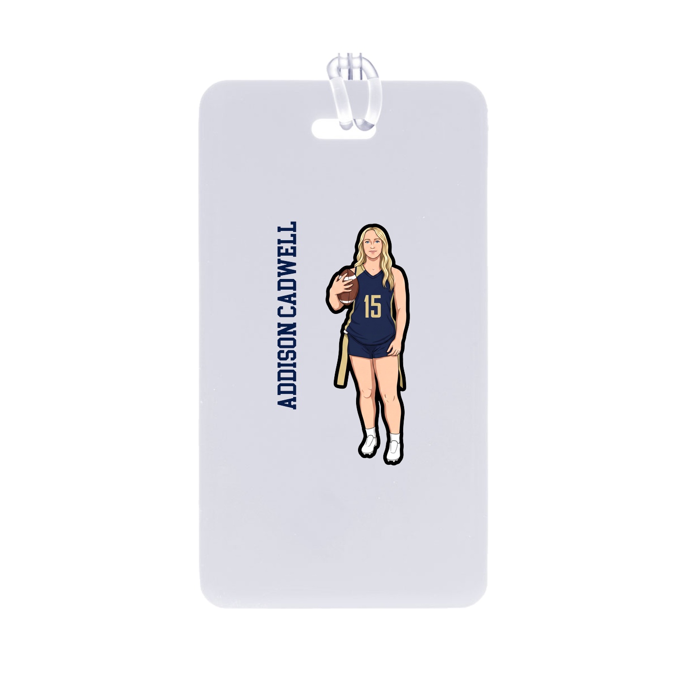 Bag Tag — Name Vertical in Classic