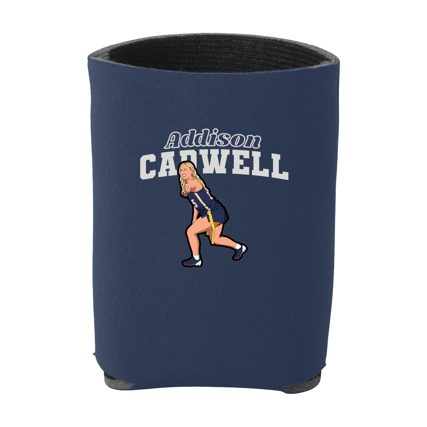 Can Holder — Name Arch in Navy