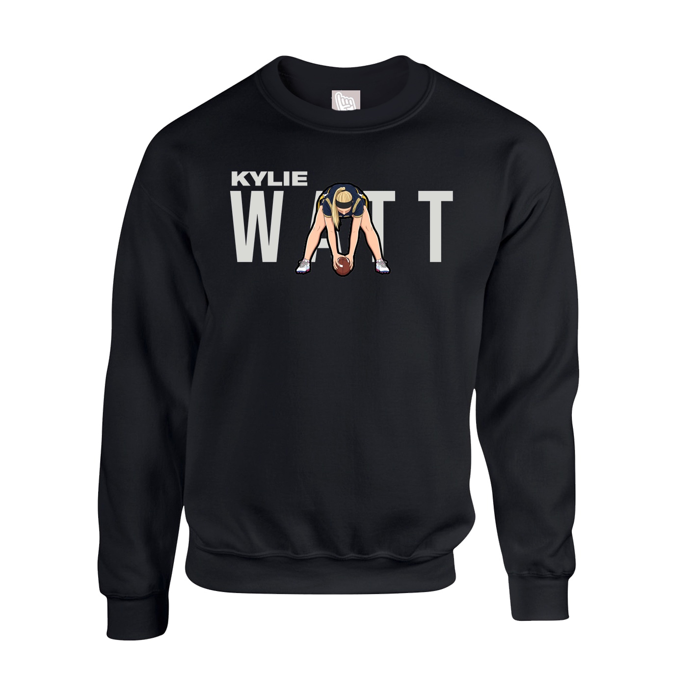 Fleece Crew — Player Name in Black