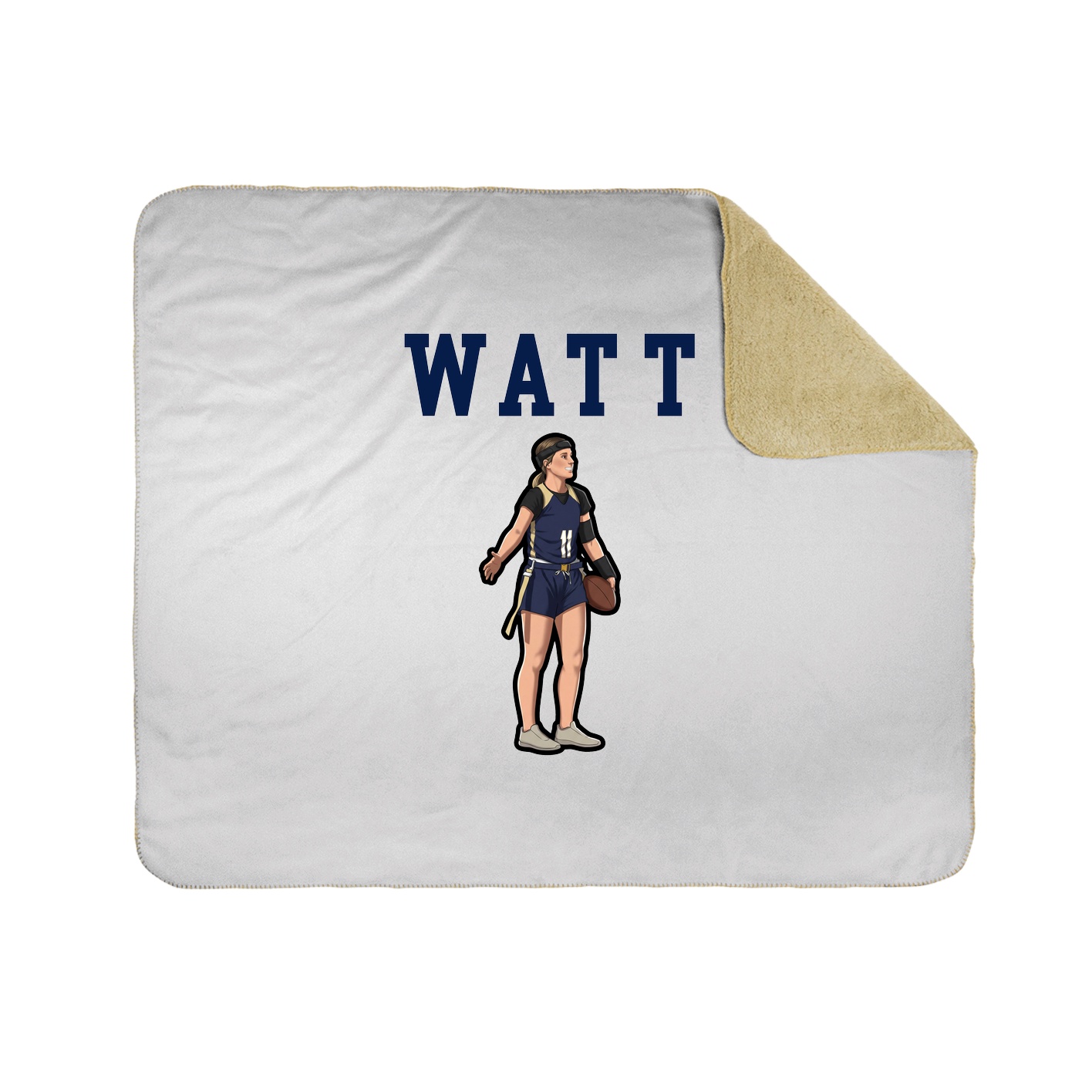 Throw Blanket — Shirsey in White