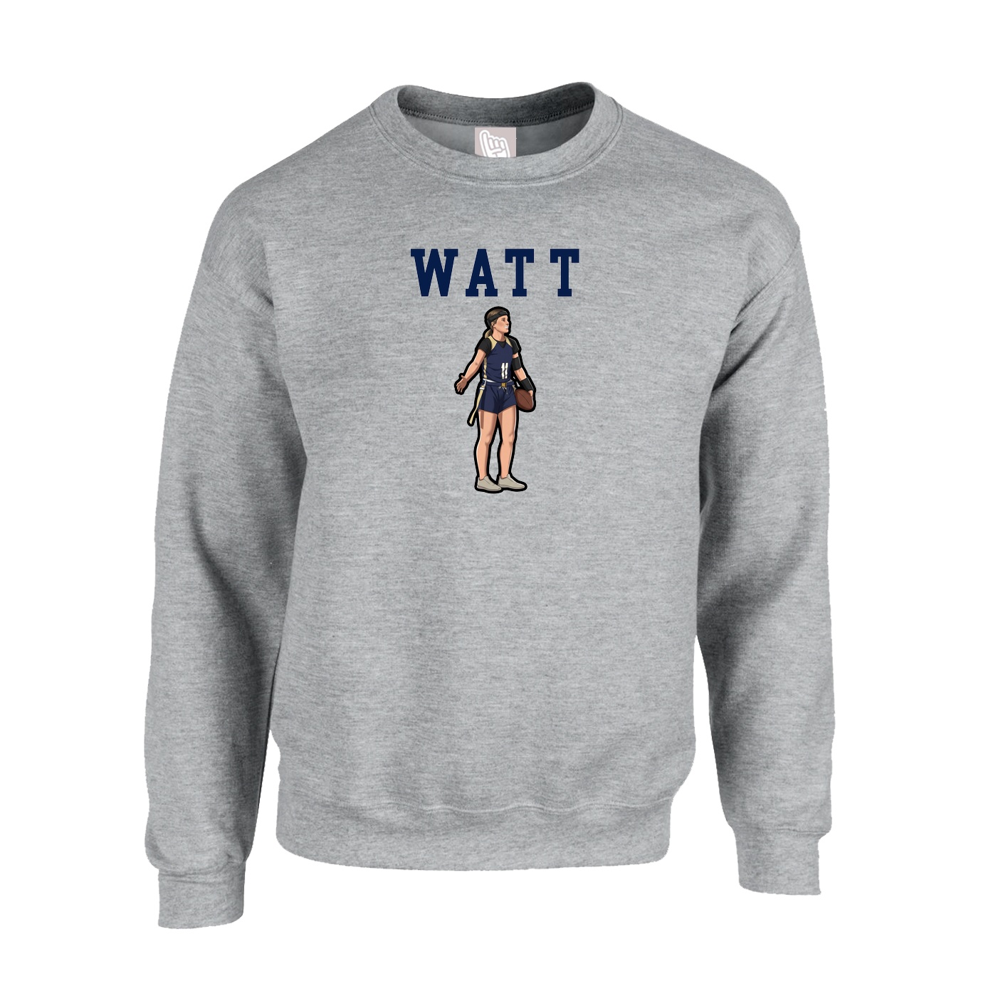 Fleece Crew — Shirsey in Grey