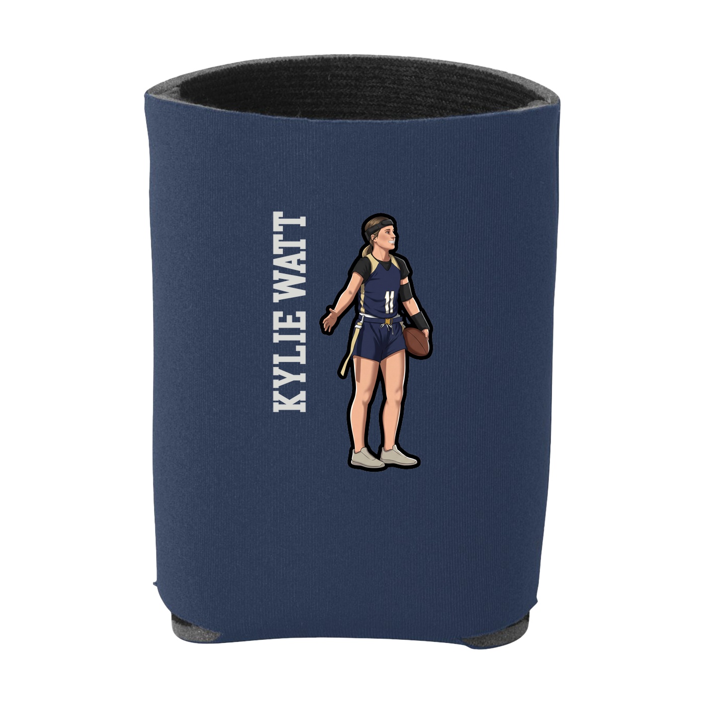 Can Holder — Name Vertical in Navy