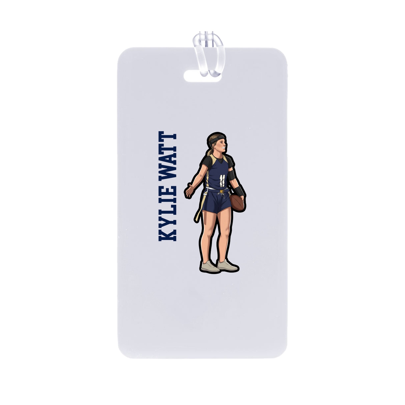 Bag Tag — Name Vertical in Classic