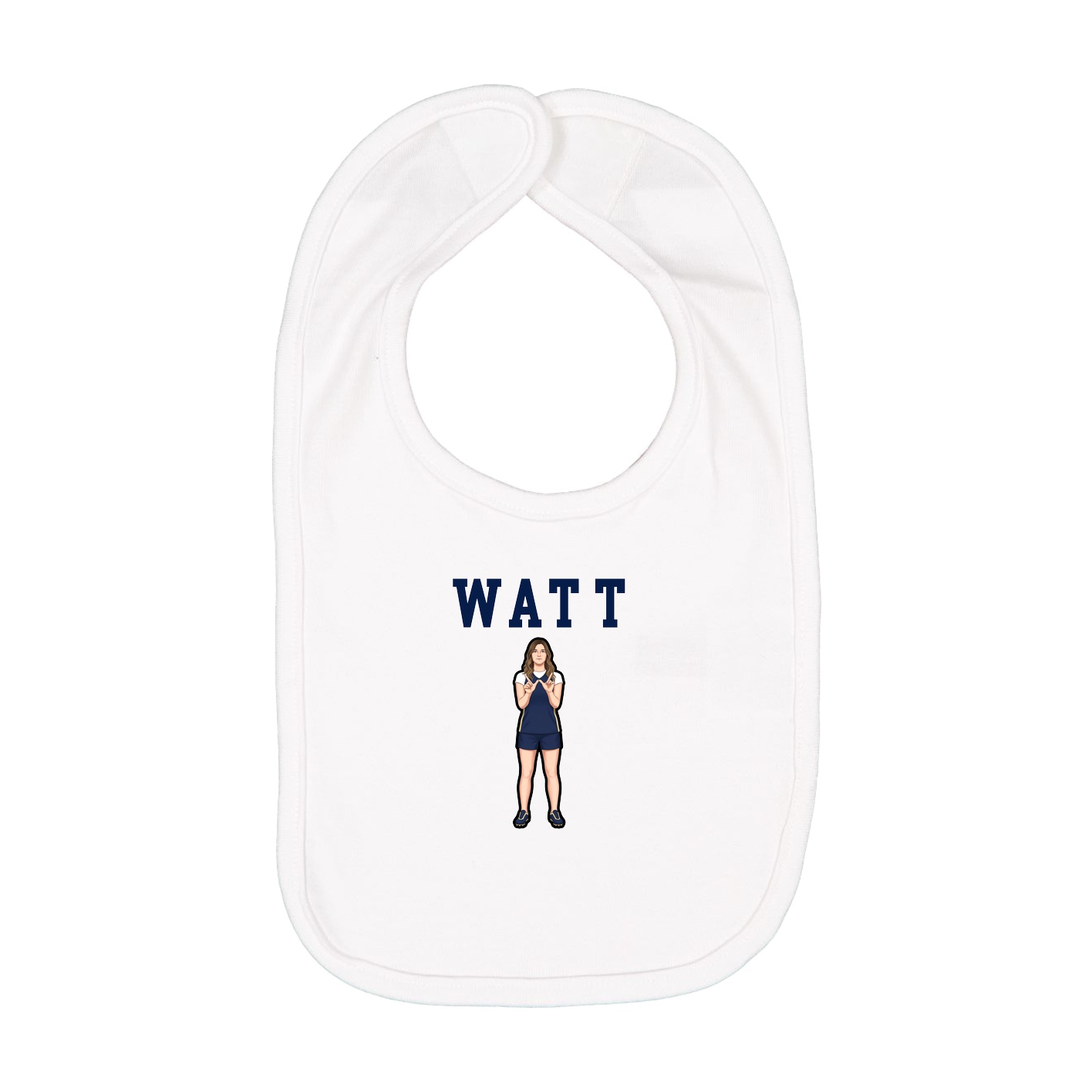 Infant Bib — Shirsey in White