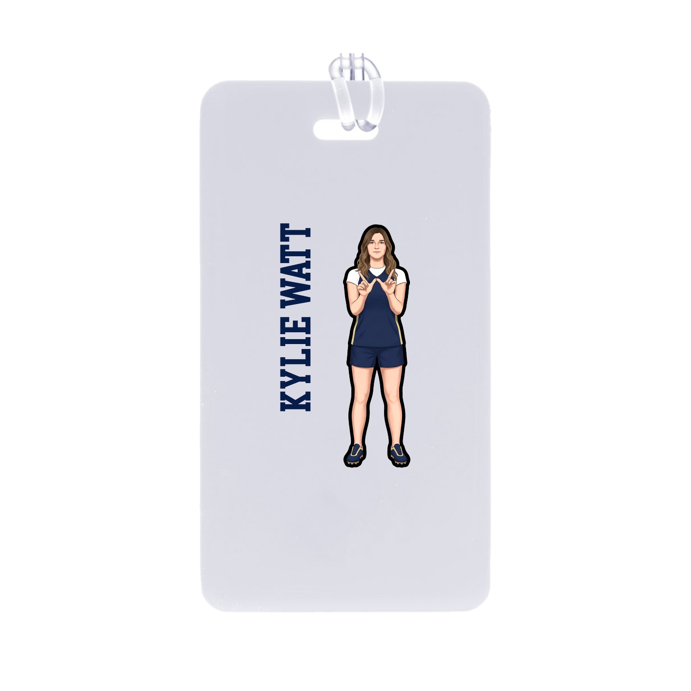 Bag Tag — Name Vertical in Classic