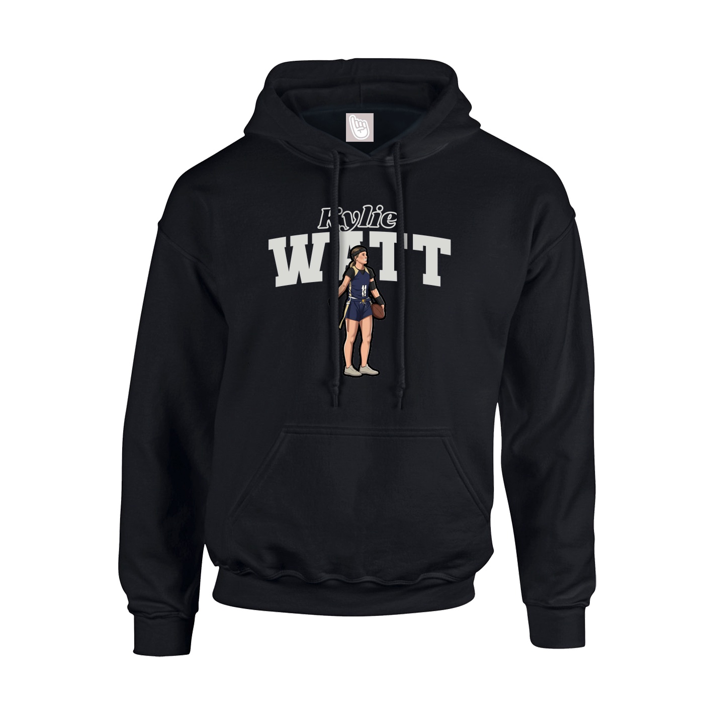 Hoodie — Name Arch in Black
