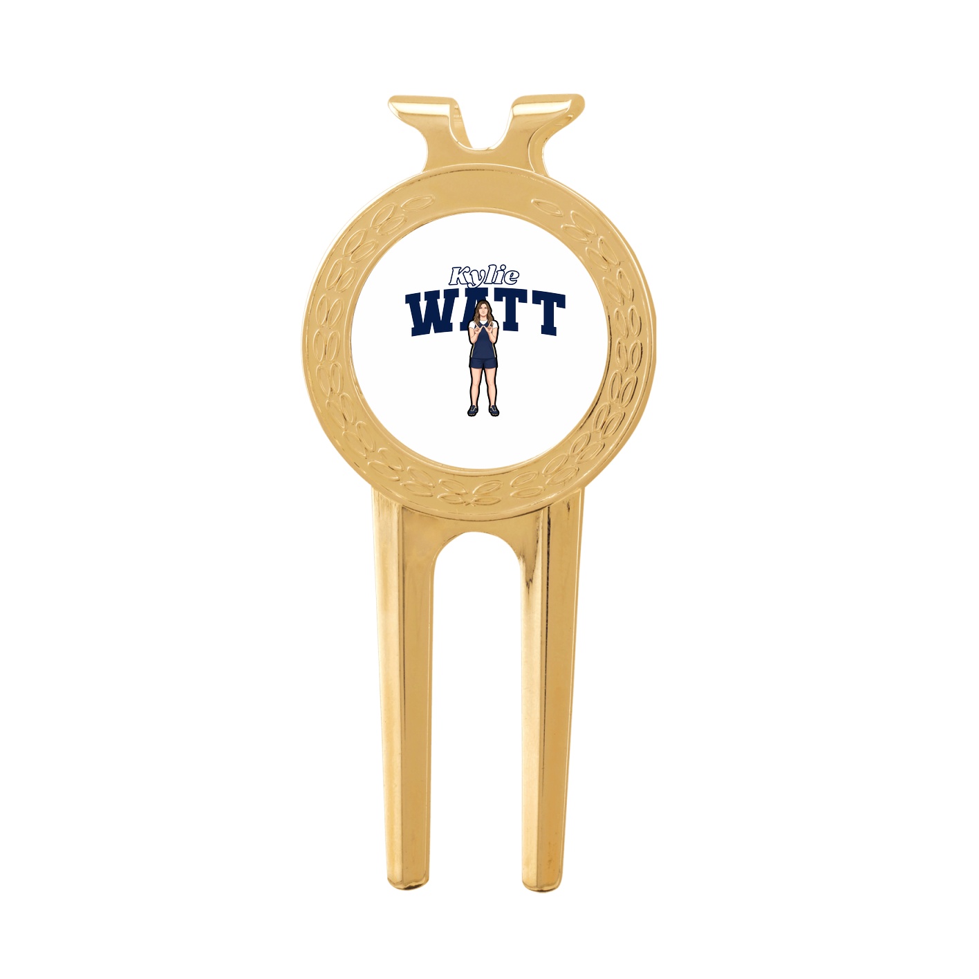 Divot Tool with Ball Marker — Name Arch in Classic